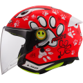 LS2 OF622 FUNNY II PAWS RED S