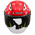 LS2 OF622 FUNNY II PAWS RED S