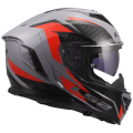 LS2 FF818 STORM III DYNAMO GREY RED XXL
