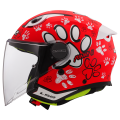LS2 OF622 FUNNY II PAWS RED S