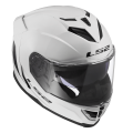 LS2 FF818 STORM III SOLID GLOSS WHITE XS