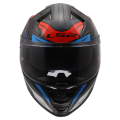 LS2 FF811 VECTOR II C SAVAGE WHITE BLUE RED-06 M