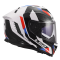 LS2 FF818 STORM III SPORTY WHITE BLUE RED S