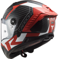 LS2 FF805 THUNDER C RACING1 GL.RED WHITE XXL