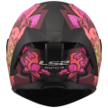 LS2 FF820 RAPID III POPPIES II BLACK PINK XS