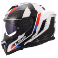 LS2 FF818 STORM III SPORTY WHITE BLUE RED S