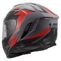 LS2 FF818 STORM III DYNAMO GREY RED XXL