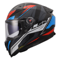LS2 FF811 VECTOR II C SAVAGE WHITE BLUE RED-06 M