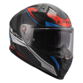 LS2 FF811 VECTOR II C SAVAGE WHITE BLUE RED-06 M