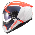 LS2 FF817 CHALLENGER II TITAN WHITE BLUE RED XL