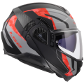 LS2 FF910 ADVANT II GLIDE BLACK GREY RED XS