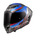 LS2 FF807 DRAGON TRAX BLUE RED XL