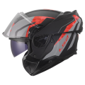 LS2 FF910 ADVANT II GLIDE BLACK GREY RED XS