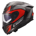 LS2 FF817 CHALLENGER II VIPER GREY RED S