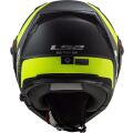 LS2 FF324 METRO EVO RAPID Matt Black Gloss Yellow, FOG FIGHTER (PINLOCK)