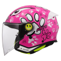 LS2 OF622 FUNNY II PAWS PINK