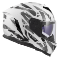 LS2 FF818 STORM III KAOS WHITE GREY L