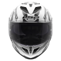 LS2 FF818 STORM III KAOS WHITE GREY L