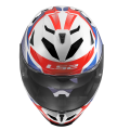 LS2 FF818 STORM III KOMAI WHITE BLUE RED 3XL