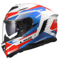 LS2 FF818 STORM III KOMAI WHITE BLUE RED 3XL