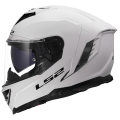 LS2 FF818 STORM III SOLID GLOSS WHITE