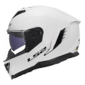 LS2 FF818 STORM III SOLID GLOSS WHITE