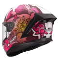 LS2 FF820 RAPID III POPPIES II WHITE PINK