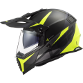 LS2 MX436 PIONEER EVO ROUTER BLACK H-V YELLOW XS