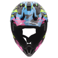 LS2 MX708 FAST II GROTESK BLUE PINK GREEN-06 3XL