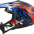 LS2 MX708 FAST II GROTESK WHITE BLUE RED-06 3XL