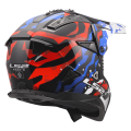 LS2 MX708 FAST II GROTESK WHITE BLUE RED-06 3XL