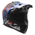 LS2 MX708 FAST II GROTESK WHITE BLUE RED-06 3XL