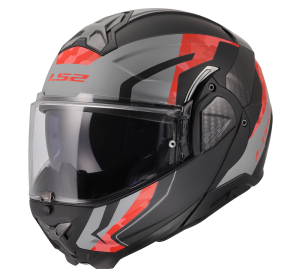 LS2 FF910 ADVANT II GLIDE BLACK GREY RED S