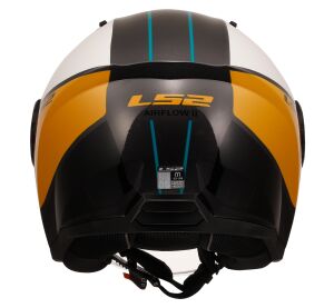 LS2 OF616 AIRFLOW II COVER WHITE BROWN-06 S