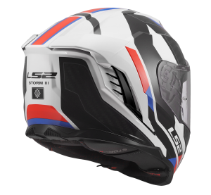 LS2 FF818 STORM III SPORTY WHITE BLUE RED XS
