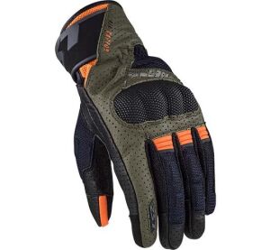 LS2 AIR RAPTOR MAN GLOVES GREEN BLUE H-V ORANGE XL