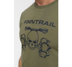 Finntrail T-shirt ATV skull Khaki XXL