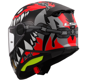 LS2 FF812 KID PUNK GREY RED L