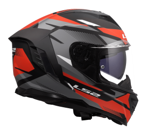 LS2 FF818 STORM III KOMAI BLACK RED XS