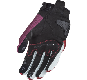 LS2 DART 2 LADY GLOVES BLACK RED GREY M