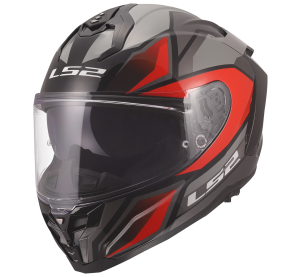 LS2 FF817 CHALLENGER II VIPER GREY RED L