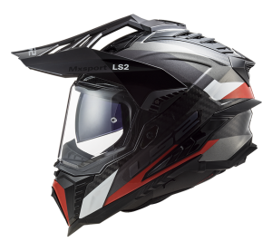 LS2 MX701 EXPLORER C FRONTIER G.TITANIUM RED XXL