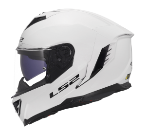 LS2 FF818 STORM III SOLID GLOSS WHITE L