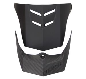 LS2 MX471 XTRA SINGLE MONO MATT CARBON XL