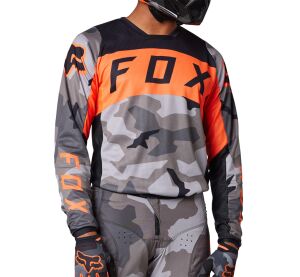 FOX 180 Bnkr Jersey  - XS, Grey Camo MX23