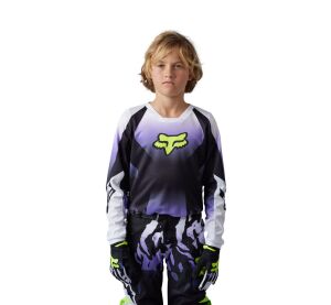 FOX Yth 180 Morphic Jersey - Black/White MX