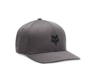 FOX Head Tech Flexfit Hat, Steel Grey