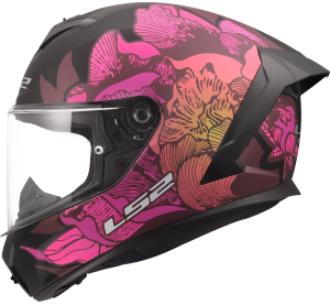 LS2 FF820 RAPID III POPPIES II BLACK PINK XL