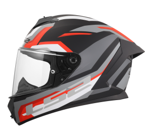 LS2 FF820 RAPID III HYPER BLACK RED XL