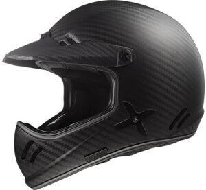 LS2 MX471 XTRA SINGLE MONO MATT CARBON XS